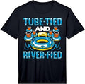 Mens River Tubing Tube Tied Float Trip River Floating Performance T-Shirt