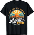 Let the 5th Grade Adventure Begin Back to School Teacher Kid T-Shirt