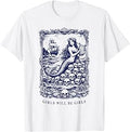 Girls Will Be Girls Gothic Mermaid Siren Feminist T-Shirt