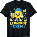 Lemonade Crew Shirt Kids Cute Lemon Mascot Summer Party T-Shirt