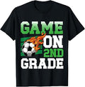 Funny Game On 2nd Grade Soccer Player Back to School Kids T-Shirt
