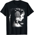 Padme Amidala Black & White Side Profile Portrait T-Shirt
