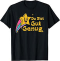 Du Bist Gut Genug German Vintage Star Meme Quote Funny T-Shirt