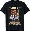 49 Year Old July 1977 Teddy Bear 49th Birthday Women T-Shirt