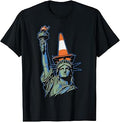 Statue of Liberty Cone On Head Funny Scottish T-Shirt