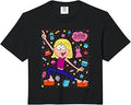 Lizzie McGuire Cartoon Lizzie Daily Life Icon Collage Comfort Colors Crop Top