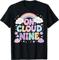 9th Birthday Girl 9 Year Old On Cloud Nine Bday T-Shirt