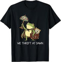 We Thrift At Dawn Vintage Funny Frog Thrifting Meme T-Shirt