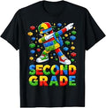 Hello 2nd Grade Kid Boy Building Blocks Brick Back to School T-Shirt
