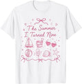 The Summer I Turned Nine 9th Birthday Girl Summer T-Shirt