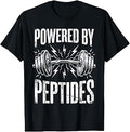 Powered By Peptides Bodybuilding Workout Weightlifting Gym T-Shirt