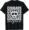 Vintage Cougar Inspirational Athletic School Mascot Game Day T-Shirt