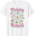 Mahjong with Mahgirls Summer Game Night Tile Game Women T-Shirt