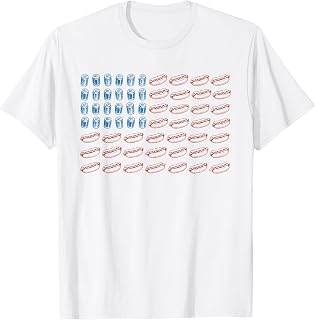 Vintage Funny Beers Hot Dog American Flag BBQ Foodie Graphic T-Shirt