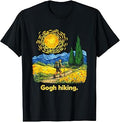 Gogh Hiking Funny Outdoorsy Van Gogh Art Nature Hiker T-Shirt