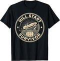 Hill Start Survivor Funny Manual Transmission Car 2 Sides T-Shirt