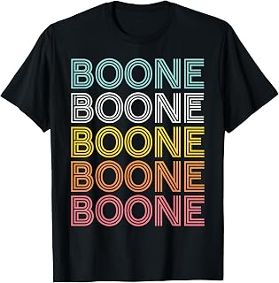 Boone Heart Men Women Kid Vintage T-Shirt