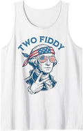 Two Fiddy 4th of July George Washington 250 Funny Tank Top