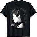 Ep II Anakin Black & White Side Profile Portrait T-Shirt