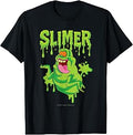 The Real Ghostbusters Ecto Green Slimer Retro 80's Cartoon T-Shirt