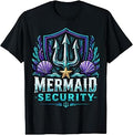 Funny Dad Mermaid Security T-Shirt