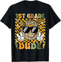 1st Grade Dude First Day of School Camo Peace Sign Men Boy T-Shirt