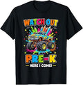 Watch Out Pre-K Here I Come Truck Back to School Boy Kids T-Shirt