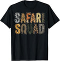 Safari Squad Animal Print Jungle Matching Men Women Kids T-Shirt