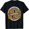 Retro This Girl Loves to Fart Vintage 70s Groovy Graphic T-Shirt