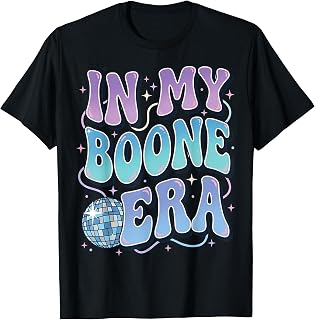in My Boone Era Funny Boone Heart Men Women Kids Groovy T-Shirt