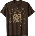 Whimsy Twee Ladybug y2k Grunge 2000s Alt Vintage Star Dots T-Shirt