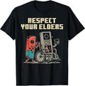 Gamer Controller Respect Your Elders Funny Men Boys Kids T-Shirt