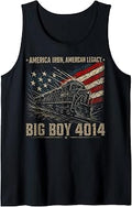 Big Boy 4014 Steam Engine Locomotive Train Vintage Railroad Tank Top