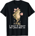 Retro I Could Be Meaner But Jesus Said No Frog Coffee Meme T-Shirt