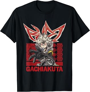 Rudo Action Pose with Graffiti and Logo Anime T-Shirt