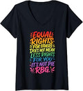 Women's Empowering Quote on Equal Rights for Others V-Neck T-Shirt