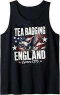 Tea Bagging England Since 1773 Retro Eagle 4th of July Tees Tank Top