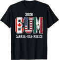 Vintage North America Canada USA Mexico Patriotic Funny T-Shirt