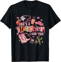 Retro Cute She's A Teacher I Can Tell Western Back to School T-Shirt