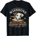 Wishbone Literary Society Est 1995 Dog Reader Vintage T-Shirt