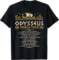 Greek Mythology Odysseus World Tour Ancient Greece History T-Shirt