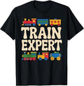 Train Art for Kids Boys Girls Railway Steam Engine Train T-Shirt