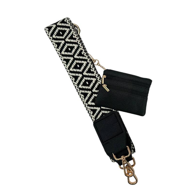 CG8844-16 Cell Phone Crossbody Black Tan