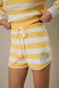 Midi Waist Stripe Marin Embo Sweater Shorts