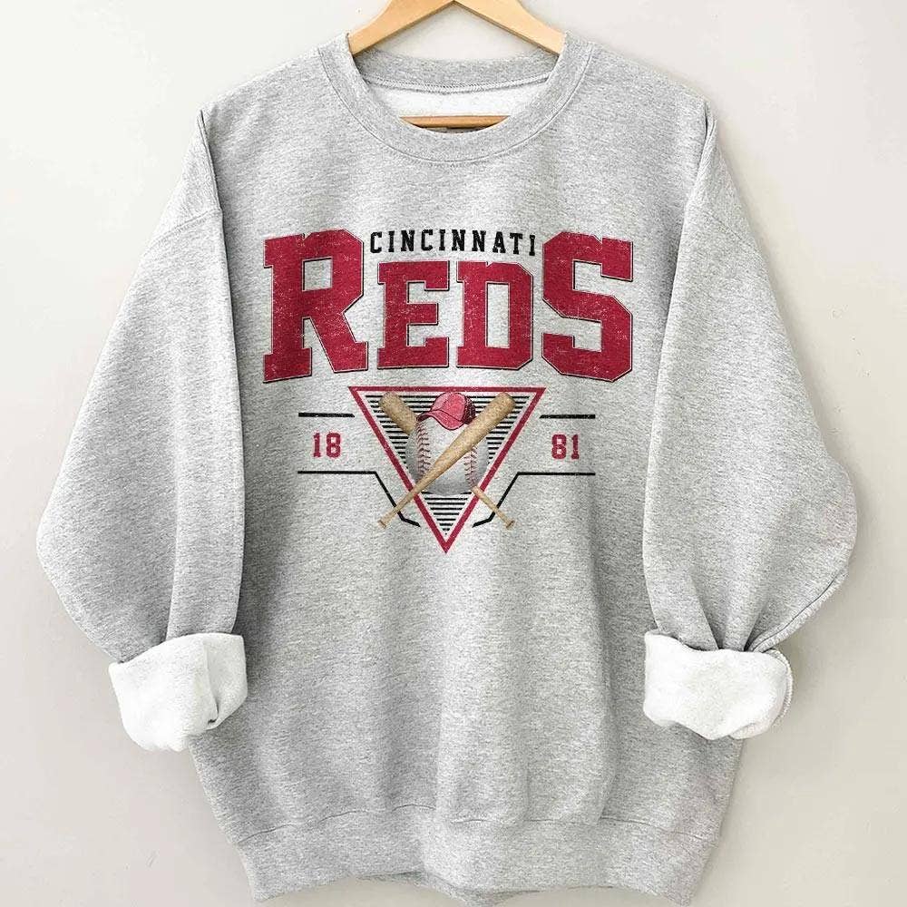 Cincinnati Baseball Crewneck Sweatshirt Vintage Style