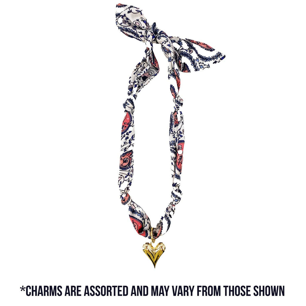 TW-1011 Scarf Necklace with Charm