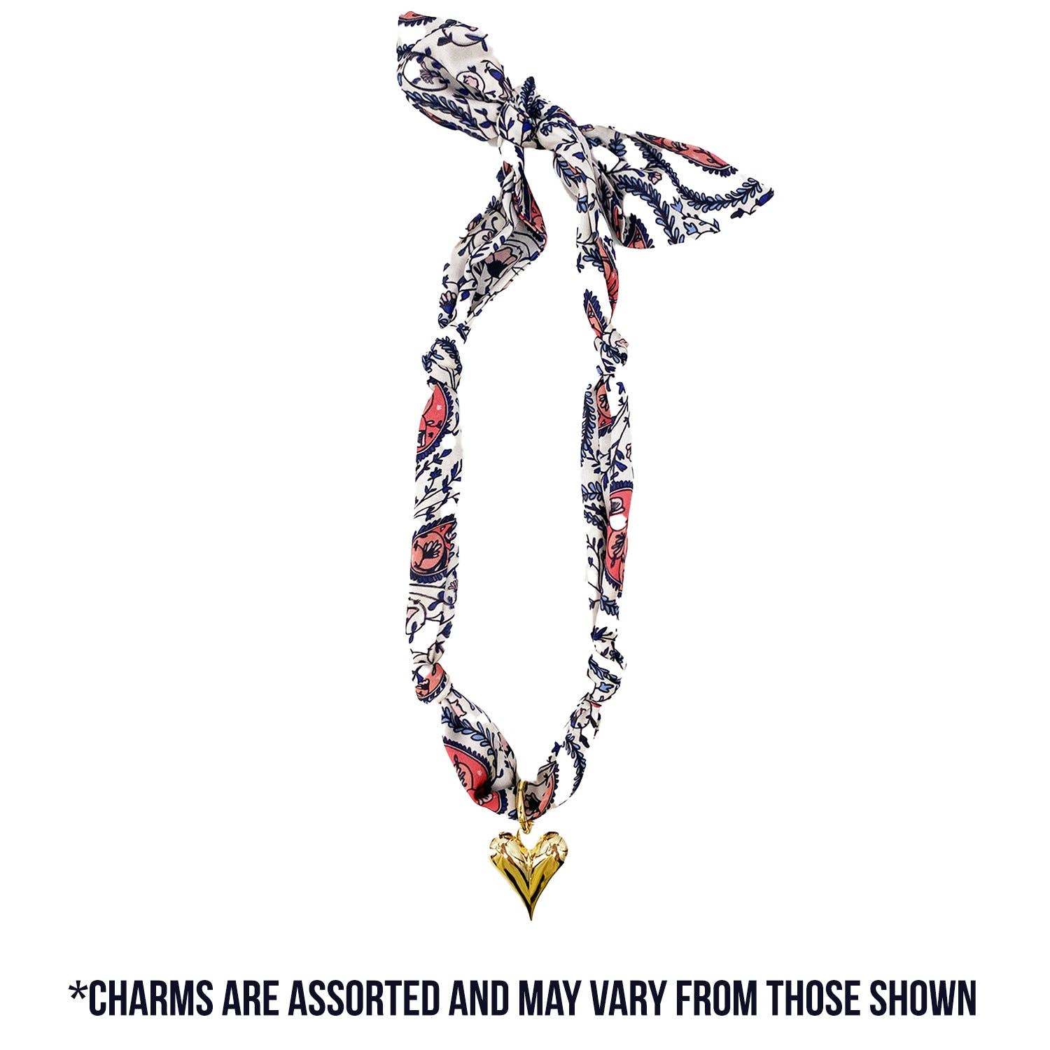 TW-1011 Scarf Necklace with Charm