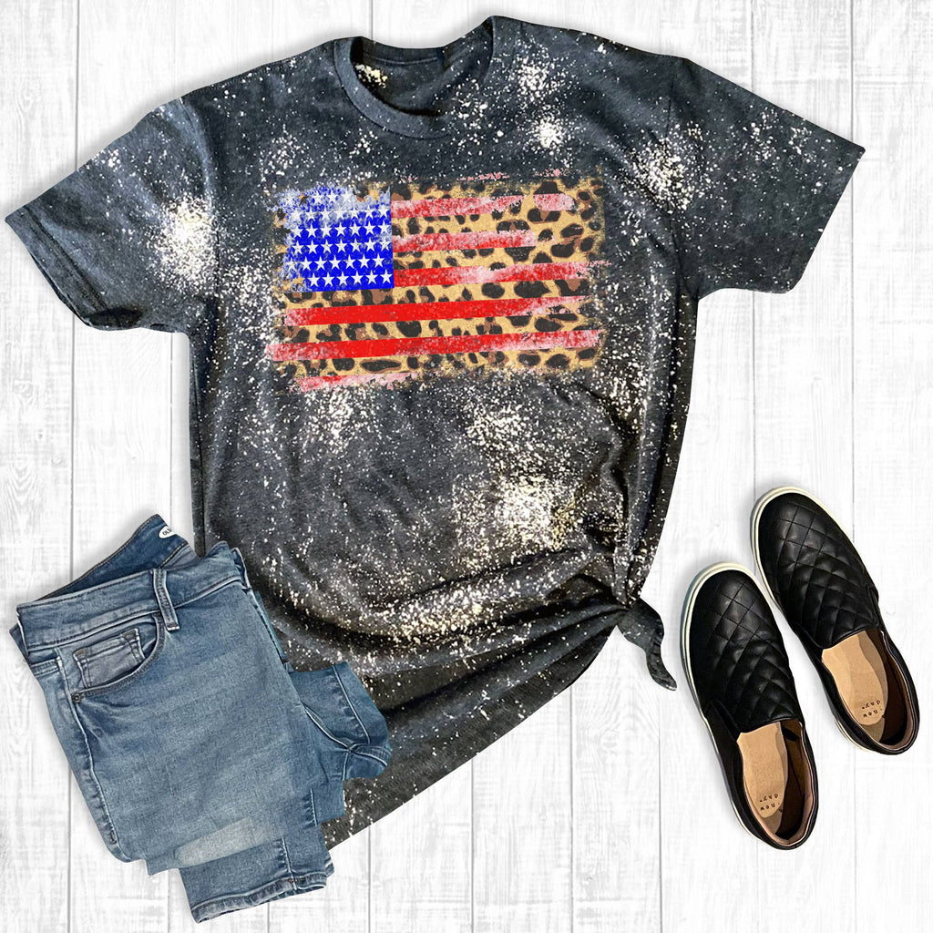 Distressed American Leopard Flag