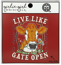 Decal/Sticker Gate Open 2168