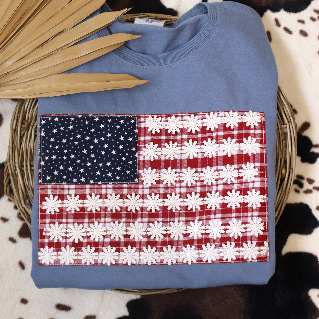 Flag America USA Patriotic 4th of July Short Sleeve